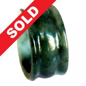 Cincin Giok Natural Grade A Jade Hand Carved Ring 588